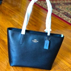 Coach Tote Shoulder Bag Black